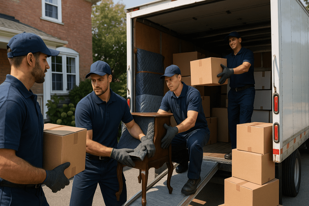Professional Local Movers in Ottawa Handling Furniture and Boxes