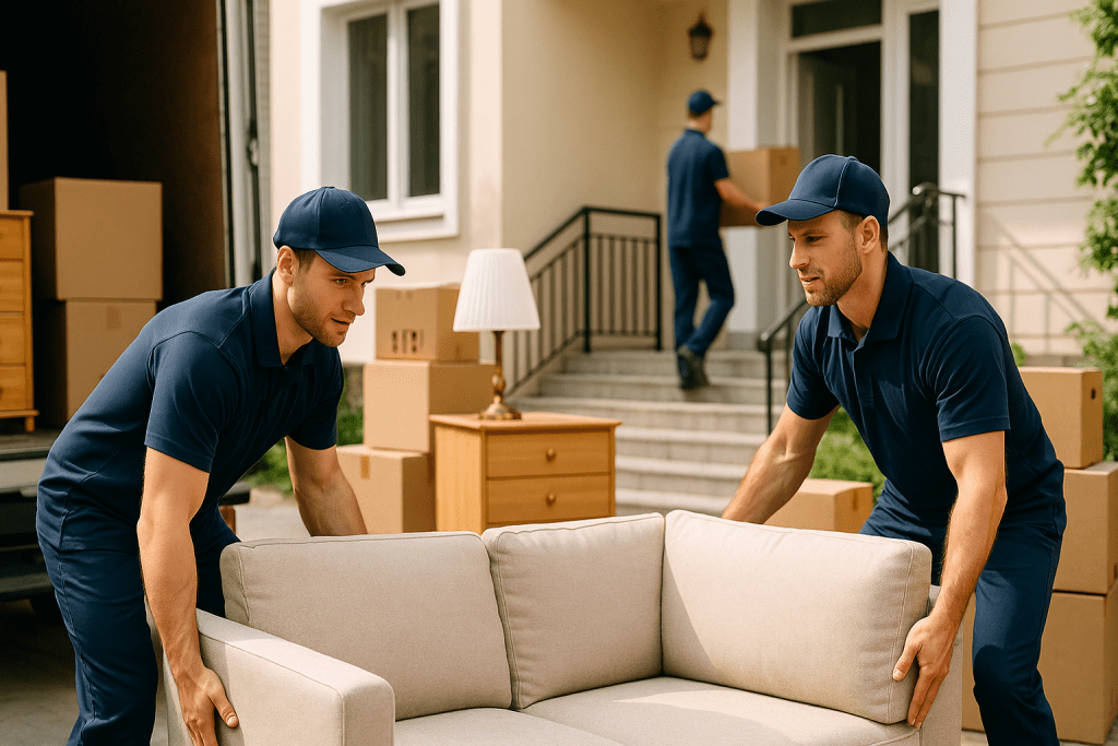 Professional Furniture Movers in Action