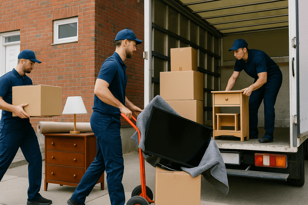Small Moves in Ottawa – Movers Handling Boxes and Furniture