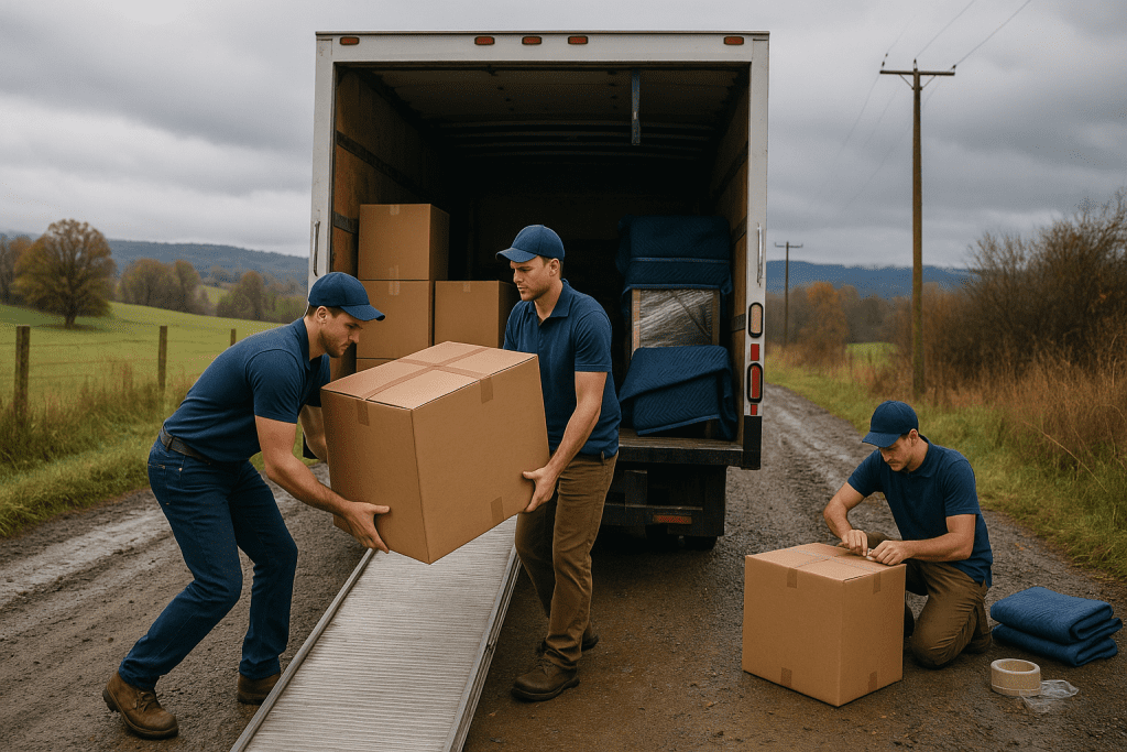 Cumberland Movers – Rural Road Access, Packing