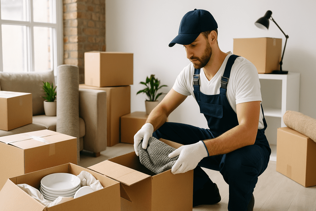 Generate image for this Hintonburg Movers: Condo, Loft & Studio Packing Tips