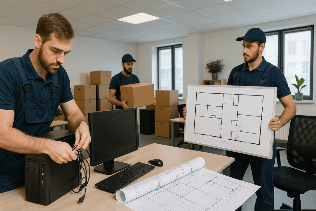 Kanata Office Moving Services: IT Disconnect/Reconnect & Floor Plans