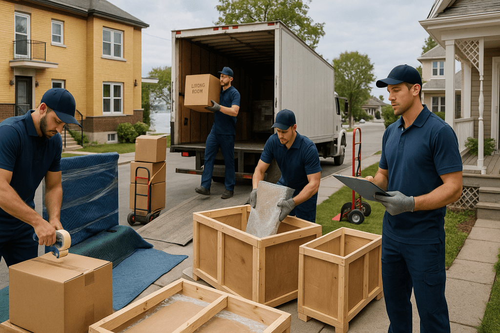 Lachine Movers at Work: Packing, Crating, Loading & Scheduling Coordination