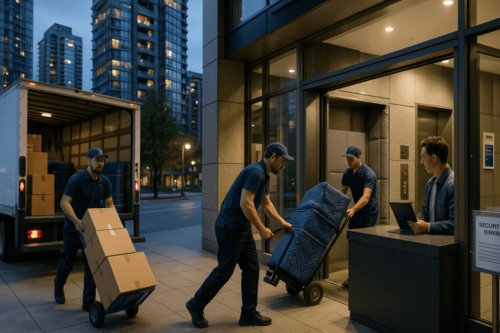 Yaletown Condo Move With Concierge and Service Elevator Coordination