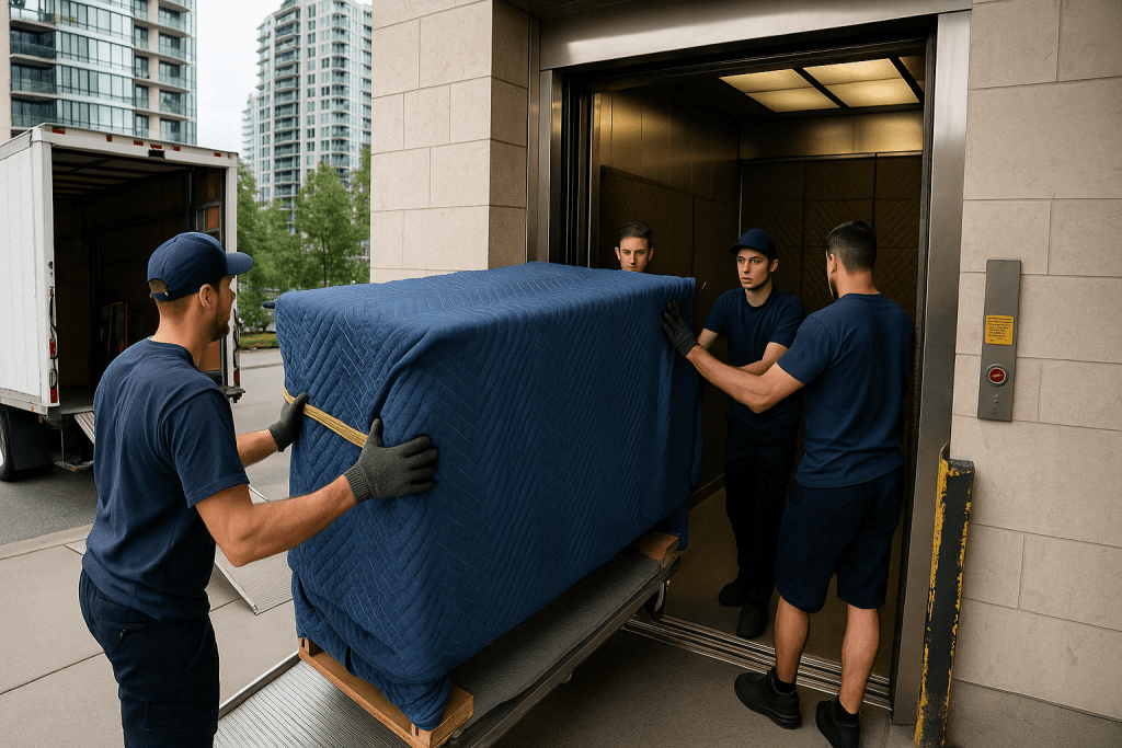 Fairview & South Granville Movers: Condo Towers, Freight Elevators & COI