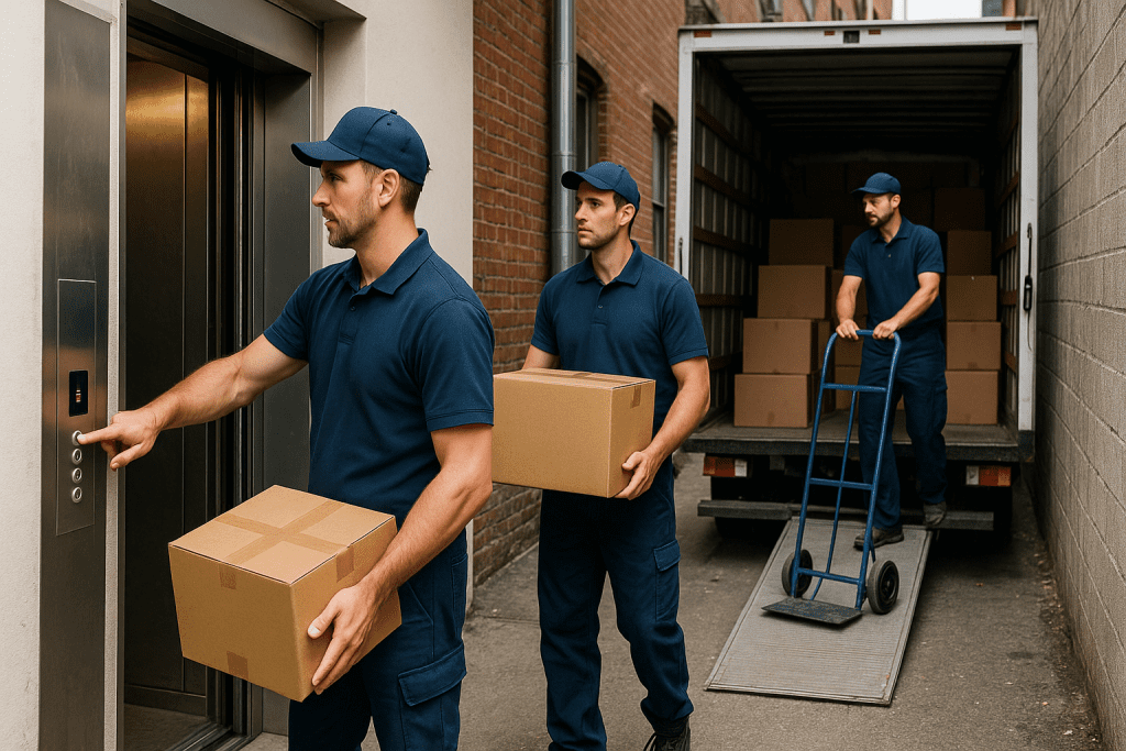 West End Movers Managing Elevators and Alley Access on Moving Day