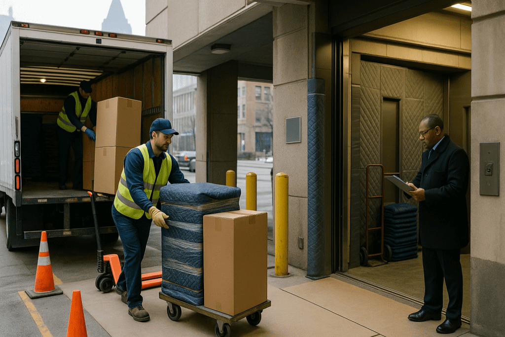 Downtown Montreal Movers — Freight Elevator, Dock & Concierge Coordination