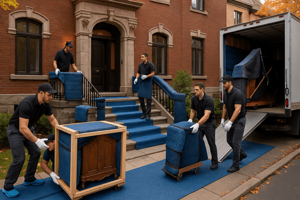 Outremont Heritage Move — Floor Protection & White-Glove Handling