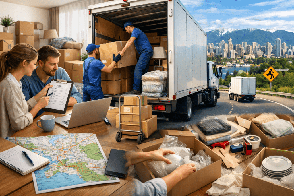Edmonton to Vancouver Long Distance Movers