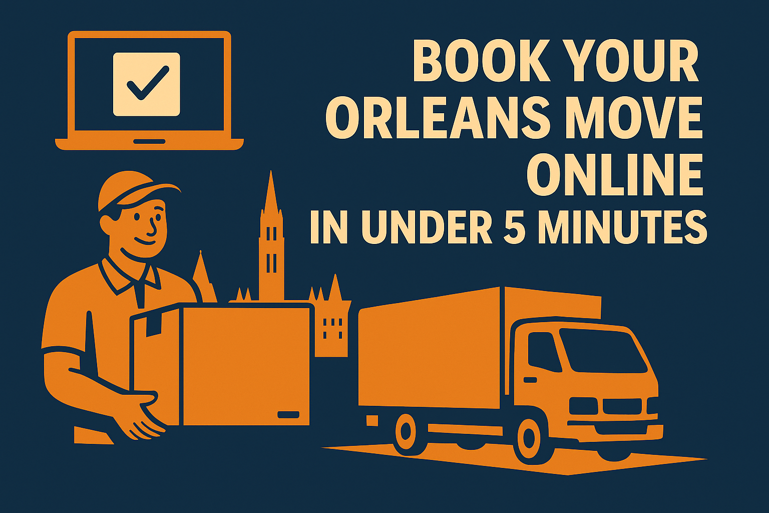 Book Your Orleans Move Online in Under 5 Minutes