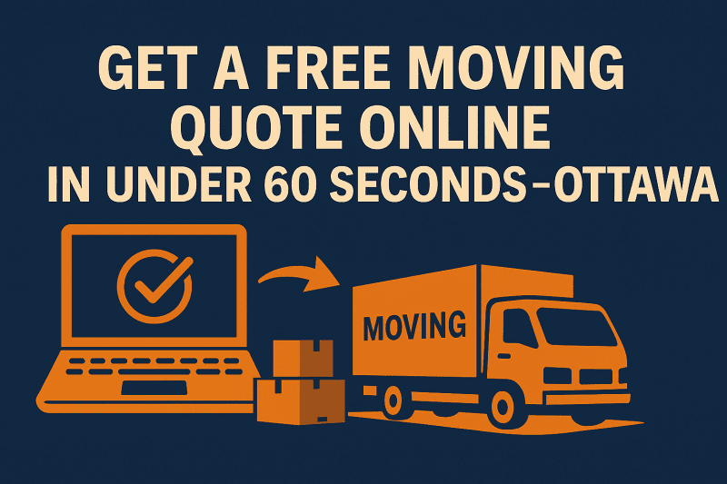Instant Online Moving Quote Graphic with Timer and Ottawa Icons