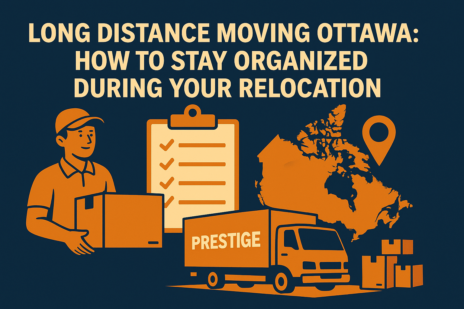 Long Distance Moving Organization Infographic – Prestige Ottawa