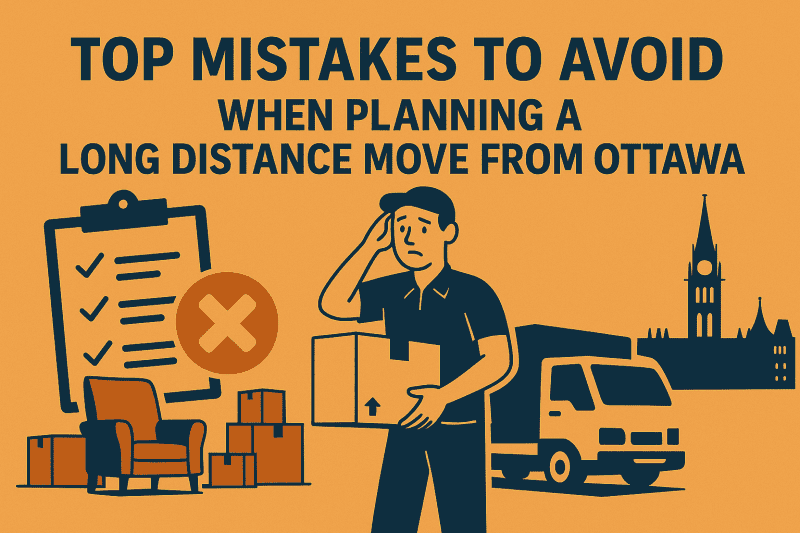 Long Distance Moving Mistakes Ottawa