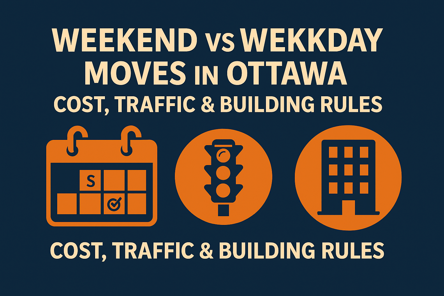 Weekend vs Weekday Moves in Ottawa: Cost, Traffic & Building Rules