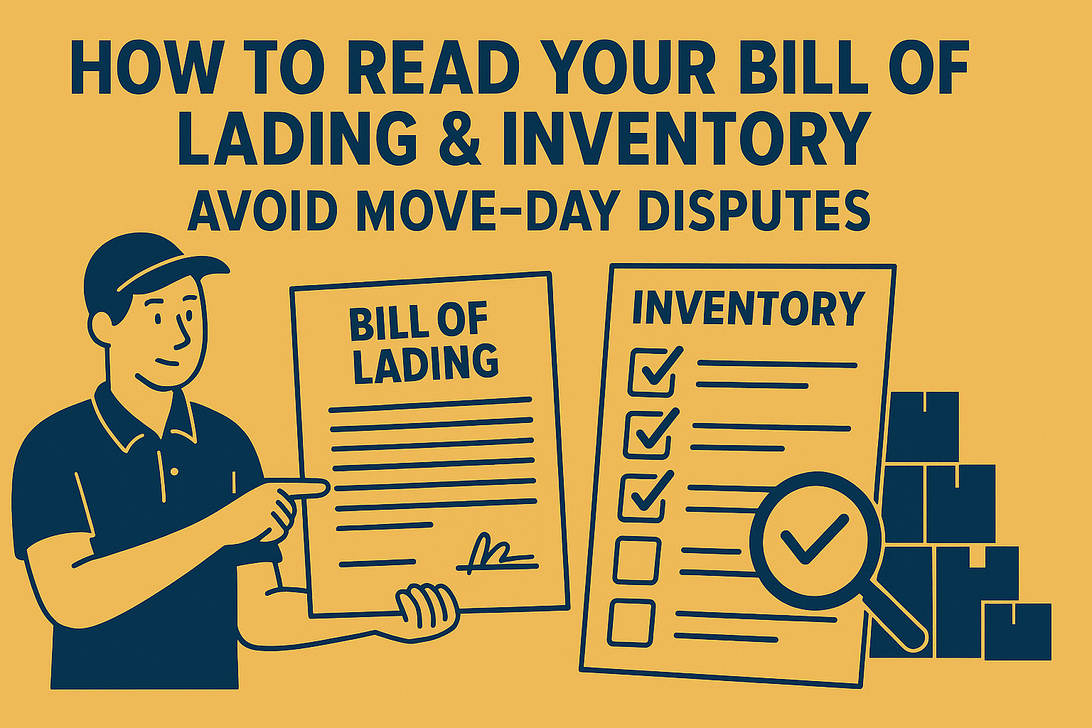 How to Read Your Bill of Lading & Inventory: Avoid Move-Day Disputes