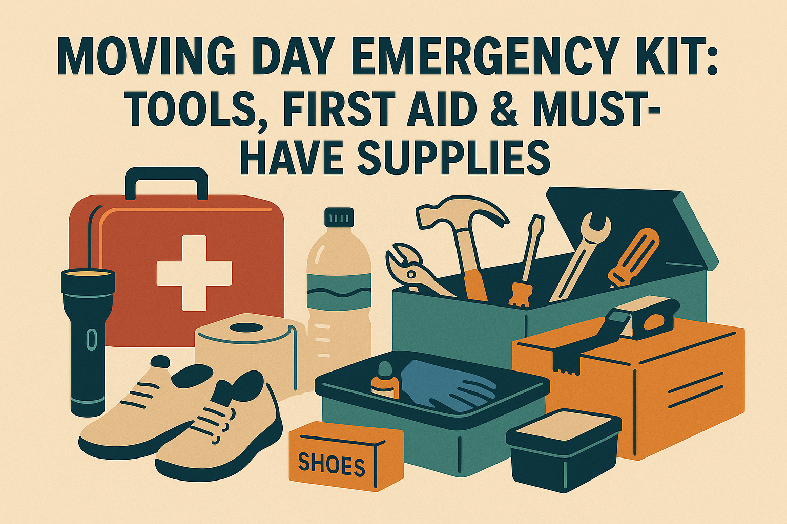 Moving Day Emergency Kit – Tools, First Aid & Must-Have Supplies