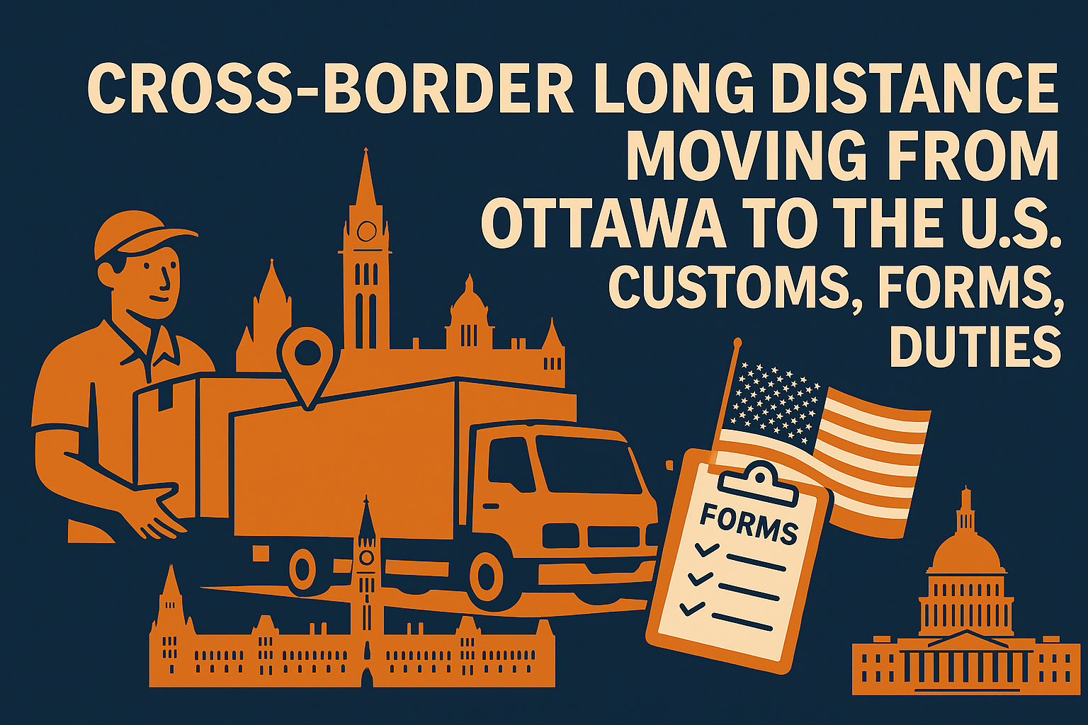 Cross-Border Long Distance Moving from Ottawa to the U.S.