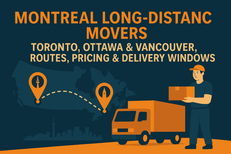 Montreal Long-Distance Movers: Toronto, Ottawa & Vancouver Routes, Pricing & Delivery Windows